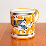 Yellow Arabesco Deruta Maiolica Mug