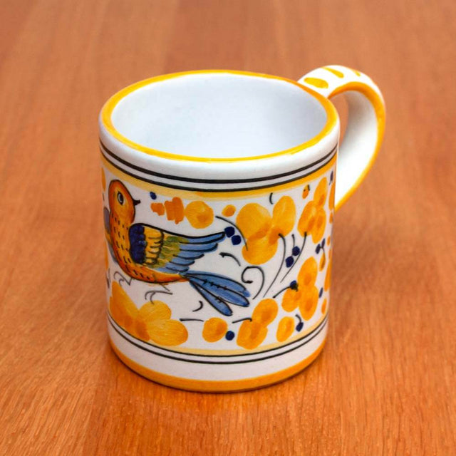 Yellow Arabesco Deruta Maiolica Mug