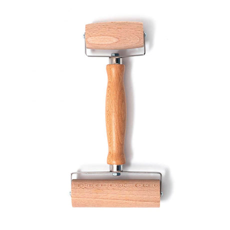 Double Wooden Pastry Roller