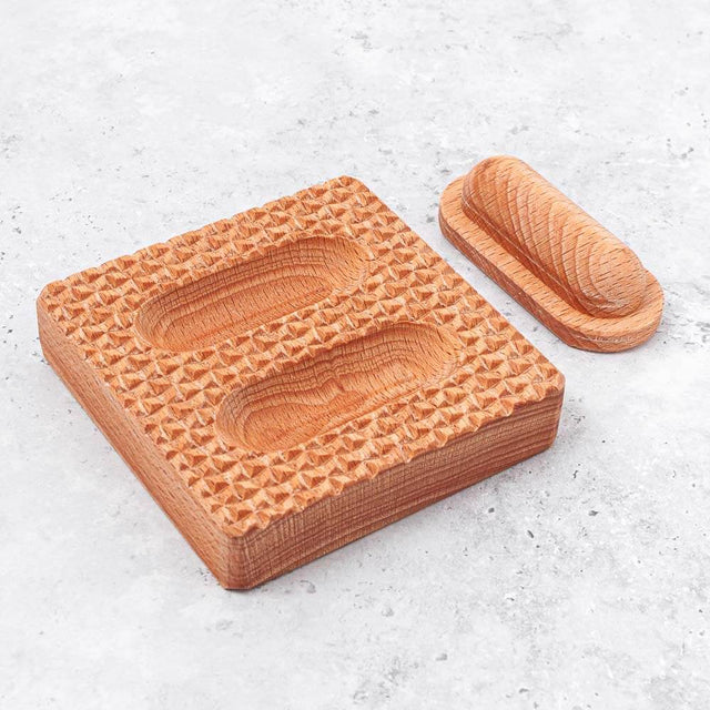 Doppio Double filling ravioli mould wooden