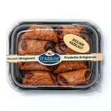 Mini Sicilian Cannoli Pastries filled with Pistachio, Hazelnut or White Chocolate Cream 200g tray