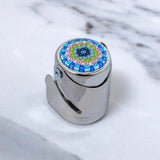 Murano Glass Millefiori WAF Champagne Stopper with Single lever