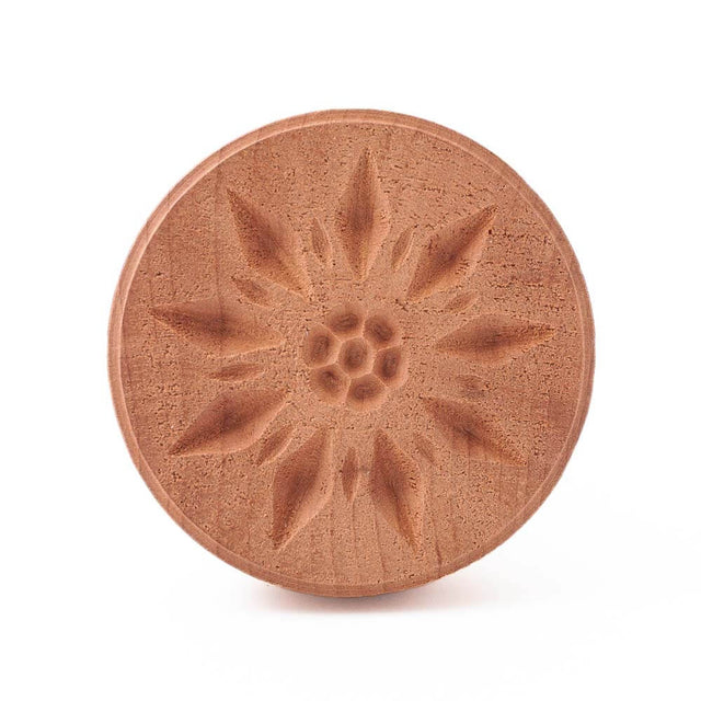 Pearwood 'Alpine Star Flower' Edelweiss Corzetti Stamp / Press Mould