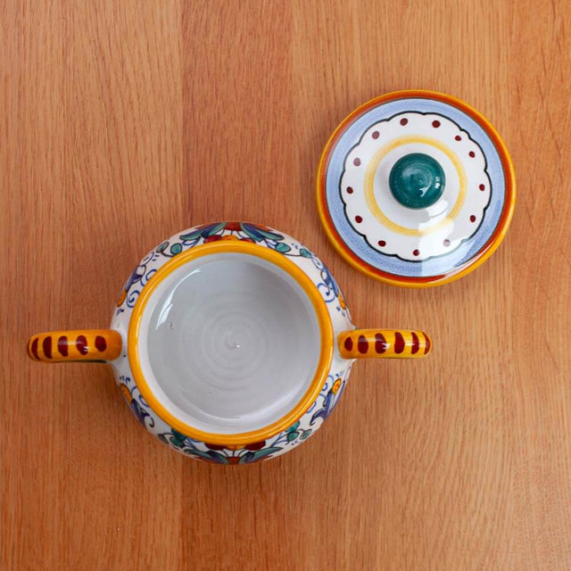 Ricco Deruta Maiolica Sugar Bowl