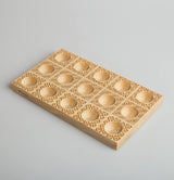 Quindici Wooden Ravioli Tray 'Deco' Pasta Mould - Makes 15 pieces