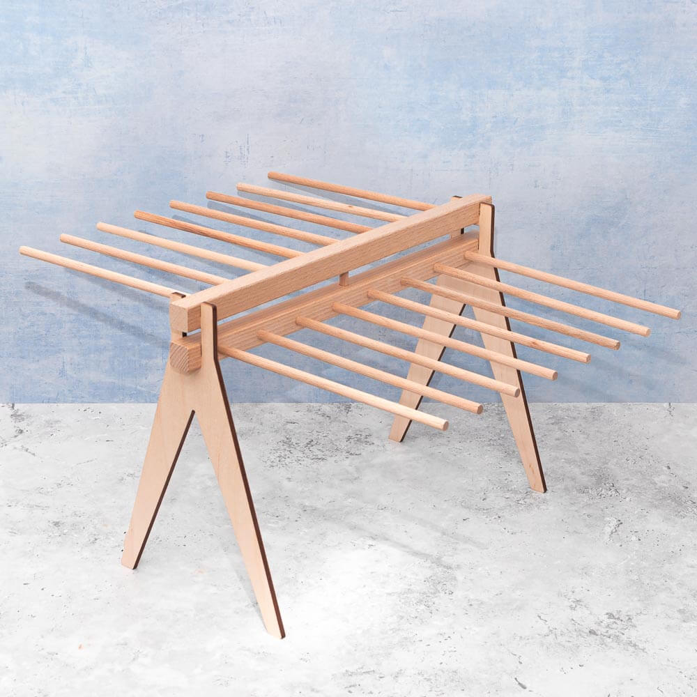 Pull Out Wooden Dowel Drying Rack Handcrafted WALL Wooden Pull Out