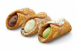 Three Cannoli - Hazelnut, Lemon and Pistachio