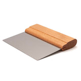 Wooden handled Stainless Steel Dough / Bench Scraper and Cutter