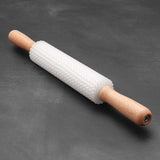 Zigzag Edge Spaghetti Rolling Pin with Plastic Blades - Thickness of Pasta Strips 0.5cm