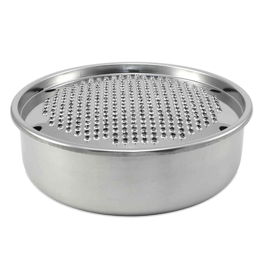 Stainless Steel Round Bari Parmesan Cheese Grater with Bowl