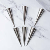 Set of 6 Traditional Cannoli Conical Tube Moulds