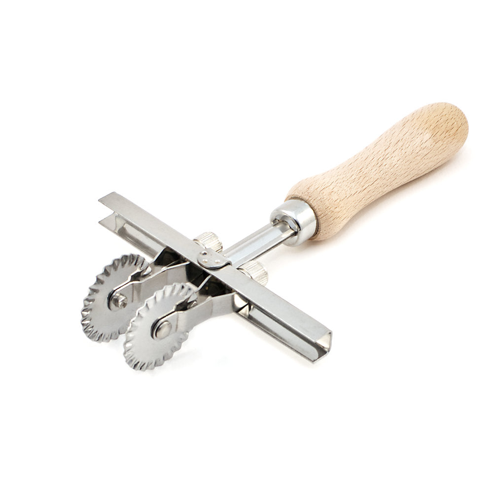 Wooden Handle Pastry Cutter Wheel, Stainless Steel Pastry Wheel