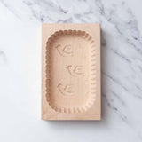 Wooden Scalloped Edge Dove Butter Mould 500g