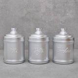 Small Aluminium Dried Food Storage Canister H16 x W10cm