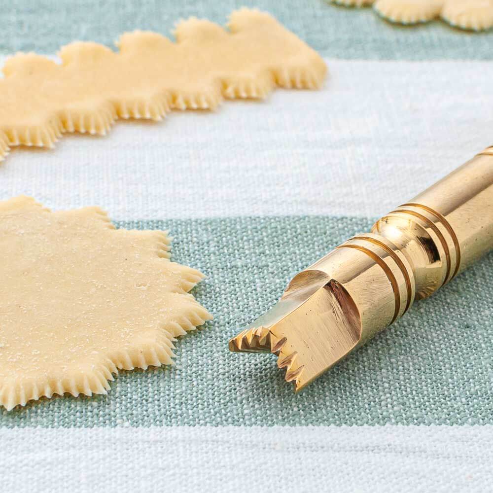 Brass Pasta & Pastry Decorating Double Stamp Tool