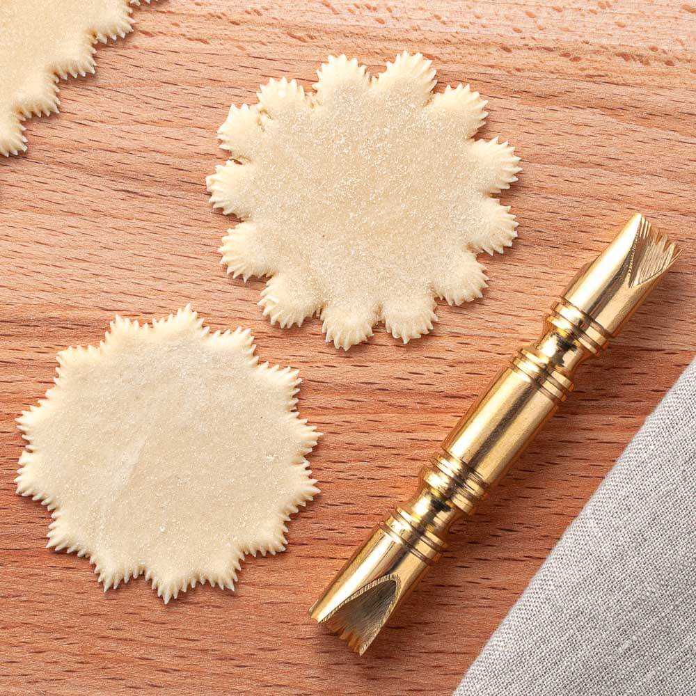 Brass Pasta & Pastry Decorating Double Stamp Tool