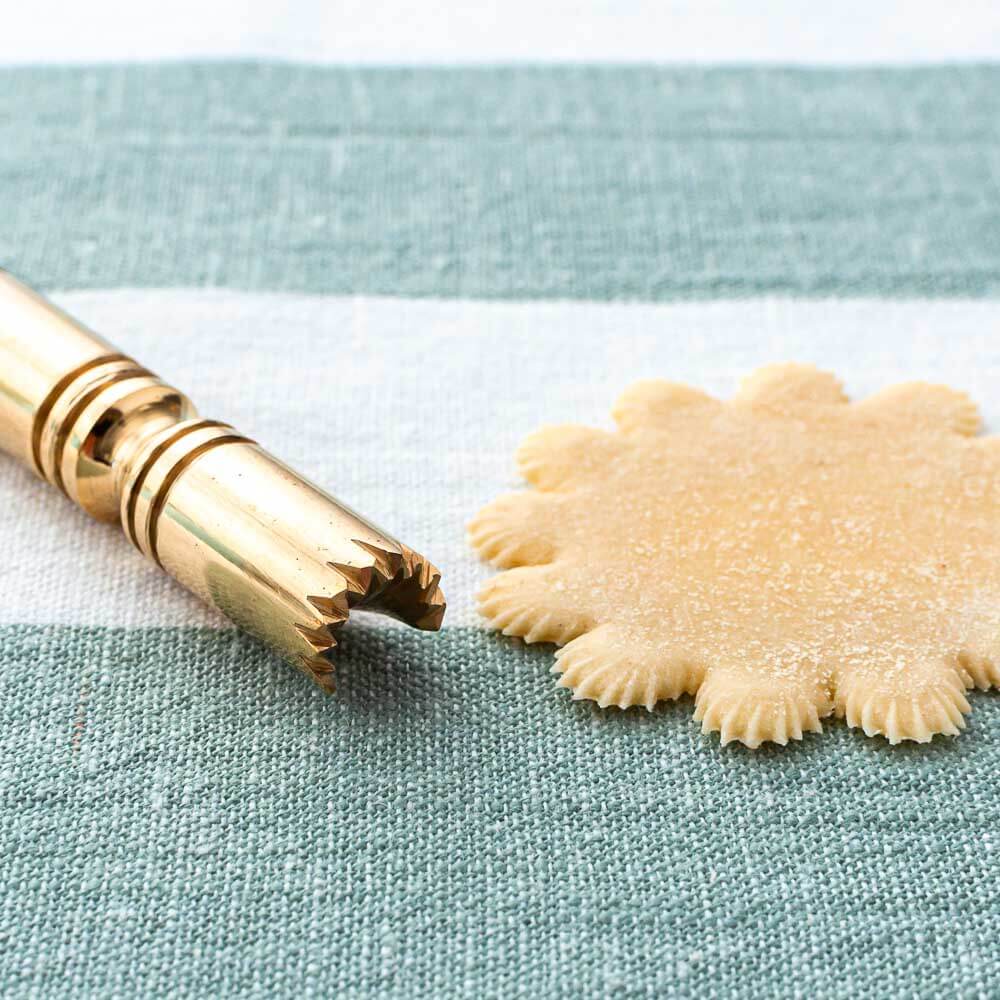 Brass Pasta & Pastry Decorating Double Stamp Tool