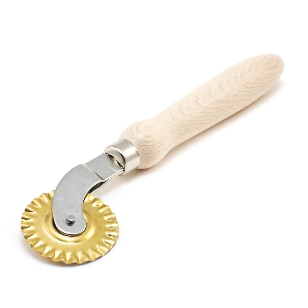 Italian pasta cutting wheel brass