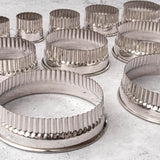 (Imperfect) Fluted Scalloped Cookie / Pastry / Pasta Cutter Set of 14 Graduated sizes
