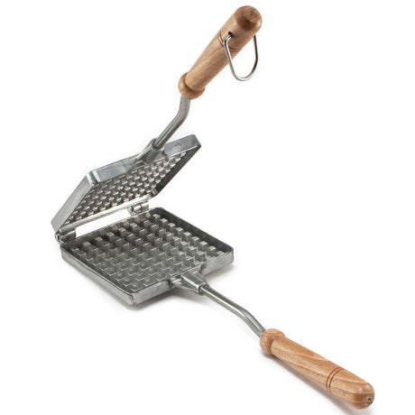 Moule À Ferratelles - Pizzelles Manuelle En Aluminium Lourd Avec Moule À Ferratelles - Pizzelles Manuelle En Aluminium Lourd Avec