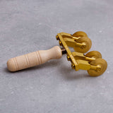 Ga.Ri Brass Pasta Cutter with Four Wheels