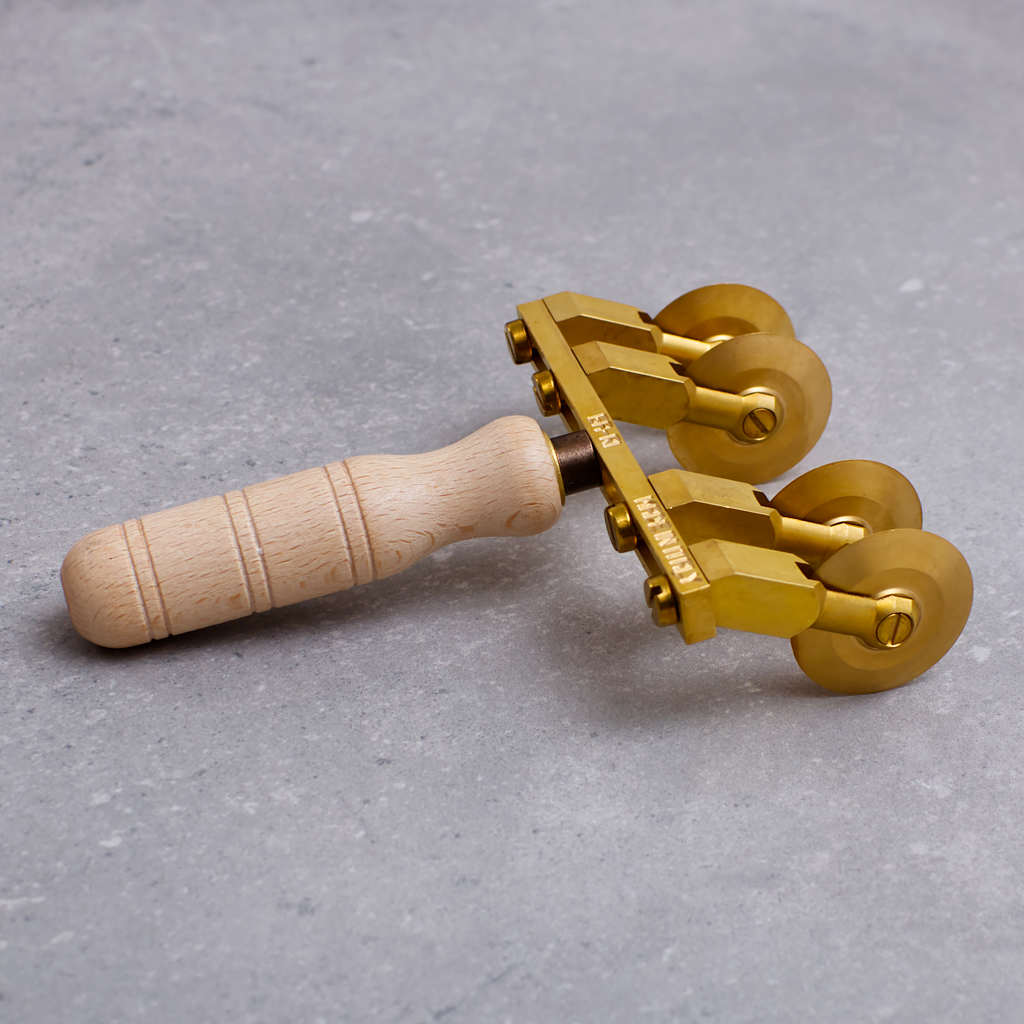 Ga.Ri Brass Pasta Cutter with Four Wheels