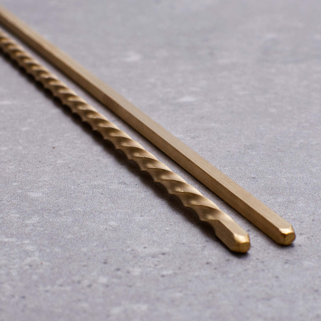 Pair of Brass Ferretto Pasta skewer