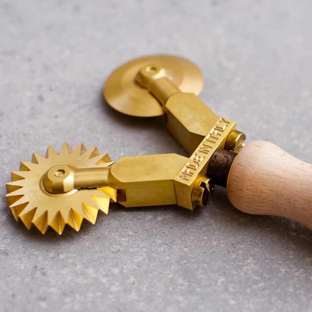 Ga.Ri Professional Brass Double Pasta Ravioli Cutter Wheel – Italian ...