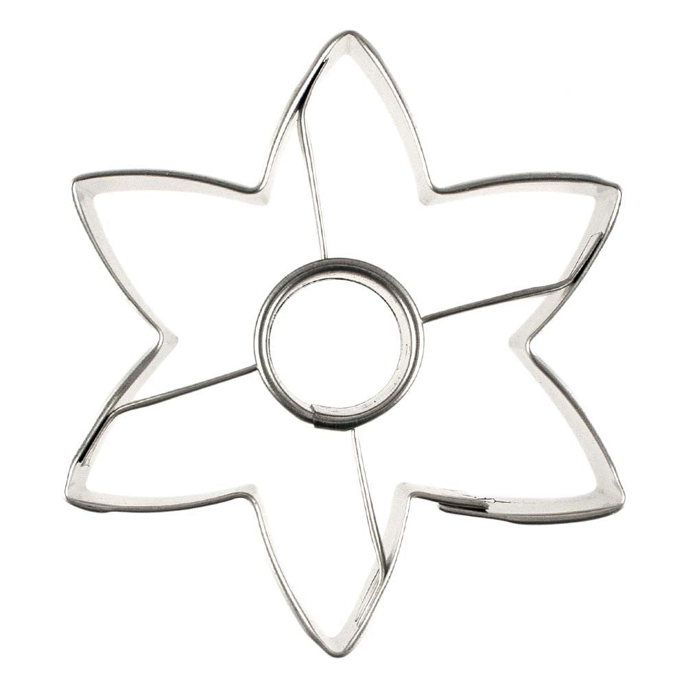 Flower With Central Hole Cookie / Biscuit Cutter
