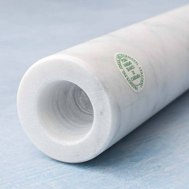 White Carrara Marble Rolling Pin 30cm