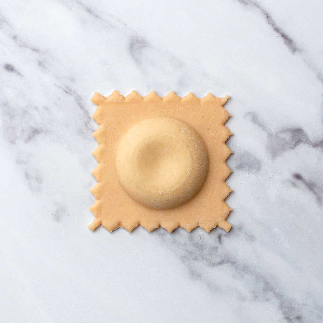 Wooden Single Ravioli 'Donut' Pasta Mould with tamper