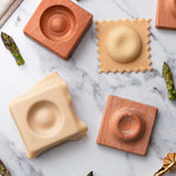 Wooden Single Ravioli 'Donut' Pasta Mould with tamper