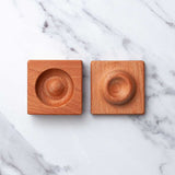 Wooden Single Ravioli 'Donut' Pasta Mould with tamper