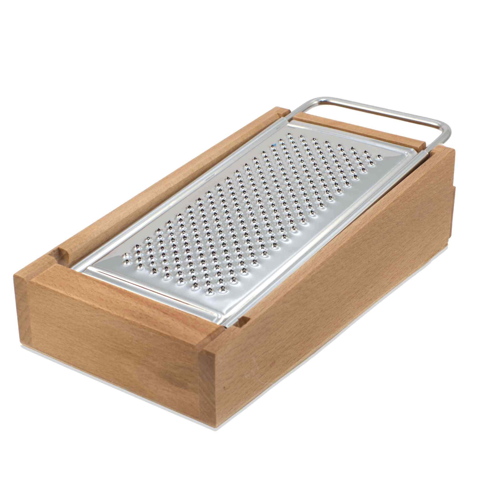 Italian Beechwood Cheese Grater with Drawer